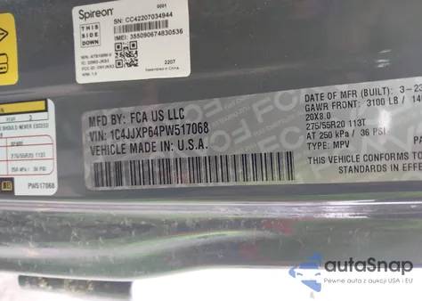 2023 Jeep Wrangler 4Xe Sahara 4X4 from USA, damaged, VIN 1C4JJXP64PW517068